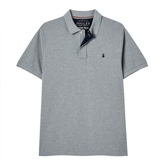 Joules Mens Grey Marl Woody Polo Shirt Size XL