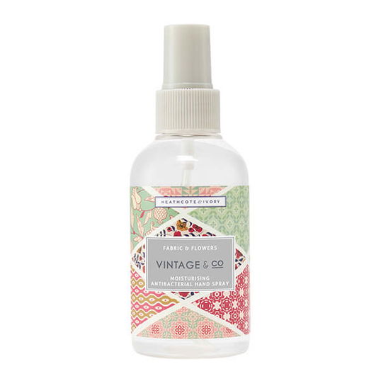 Heathcote & Ivory Vintage & Co Fabrics & Flowers Moisturising Antibacterial Hand Spray 150ml