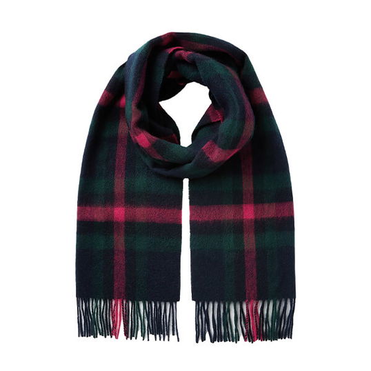 Joules Navy Pink Check Langtree Scarf