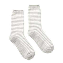 Joules Grey Marl Cosy Stripe Sock