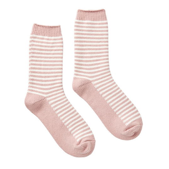 Joules Pink Marl Cosy Stripe Sock