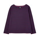 Joules Navy Pink Stripe Long Sleeve Harbour Top
