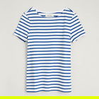 Seasalt Sailor T-Shirt Breton Chalk Ink Size 24
