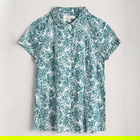 Seasalt Rushmaker Shirt Inky Fern Chalk Size 12