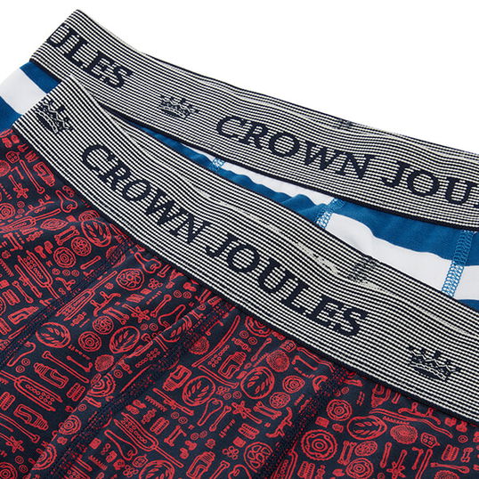 Joules On Your Bike Crown Joules Underwear Pack of 2 Size S