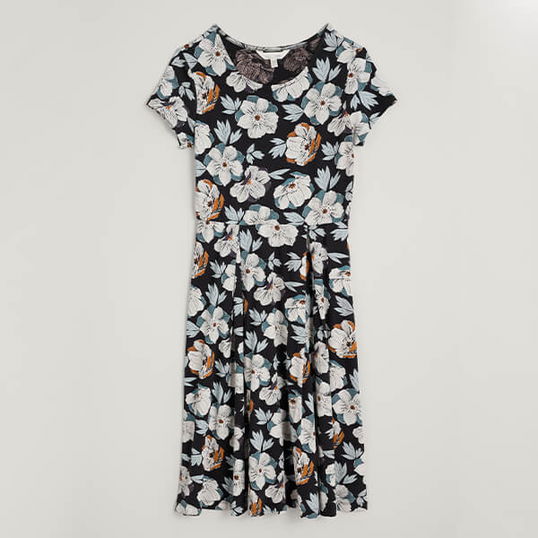 Seasalt Riviera Dress II Peony Onyx Size 8