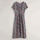 Seasalt Chapelle Jersey Dress Carved Floral Maritime Size 12