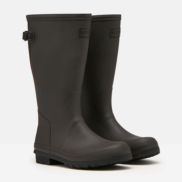 Joules Black Fieldmoore Tall Wellies with Neoprene Lining Size 12