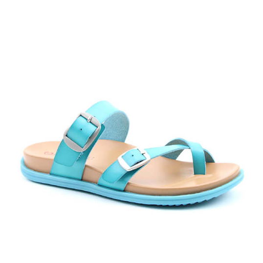 Heavenly Feet Malibu Turquoise Premium Sandals Size 4