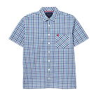 Joules Mens Blue Gingham Wilson Short Sleeve Check Shirt Size XL
