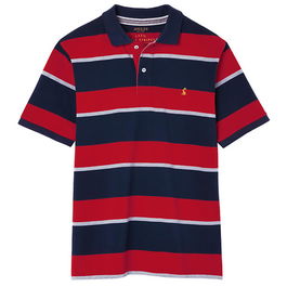 Joules Navy Red Stripe Filbert Polo Shirt Size XXL