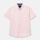 Joules Mens Pink Oxford Short Sleeve Shirt Size L