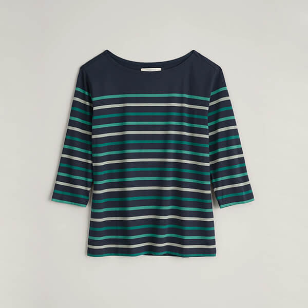 Seasalt Sailor Top Falmouth Tri Breton Maritime Size 20