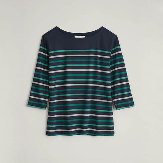 Seasalt Sailor Top Falmouth Tri Breton Maritime Size 20