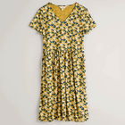 Seasalt Brush Drawing Dress Sea Petal Dark Hay Size 10