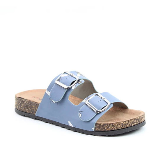 Heavenly Feet Harmony Denim Bee Sandals Size 7