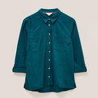 White Stuff Sophie Organic Cotton Shirt Dark Teal