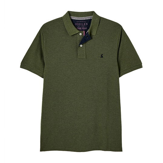 Joules Seaweed Marl Woody Polo Shirt Size L