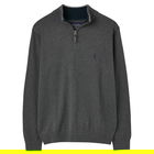 Joules Grey Marl Hillside 1/4 Zip Funnel Neck Jumper Size S