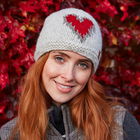 Pachamama Heart Beanie Grey