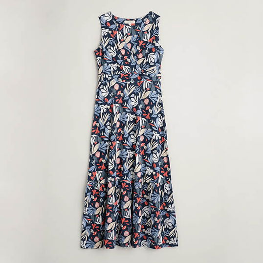 Seasalt Beach Glass Dress Collaged Sea Maritime Size 12
