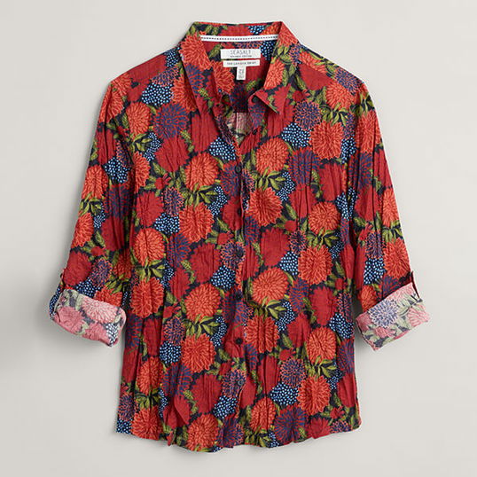 Seasalt Larissa Shirt Dahlia Bed Maritime Size 8