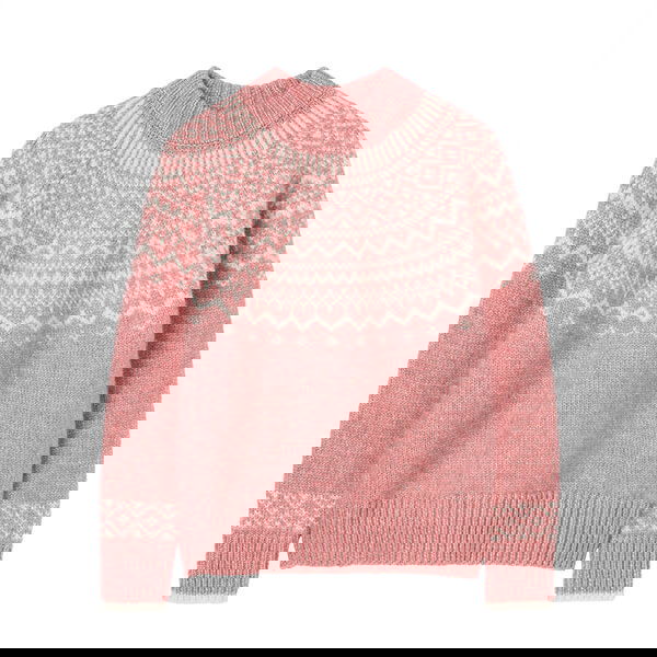 Joules Pink Charlotte Fair Isle Jumper