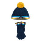 Joules French Navy Hartlow Knitted Hat and Glove Set Size 8-12