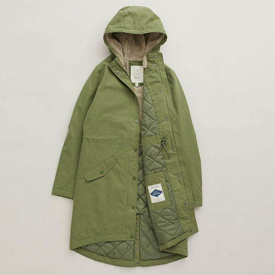 Seasalt Plant Hunter 2 Coat Dark Turf Size 20
