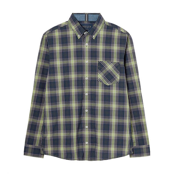 Joules Mens Green Blue Check Goodridge Shirt
