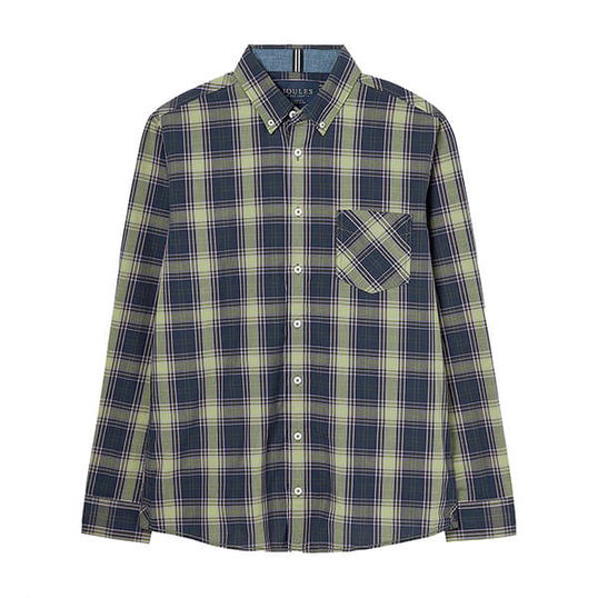 Joules Mens Green Blue Check Goodridge Shirt
