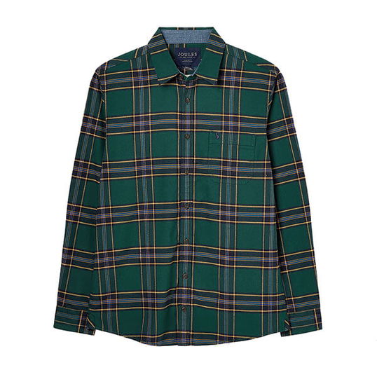 Joules Mens Green Pink Check Buchannon Shirt