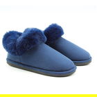 Heavenly Feet Navy Montana Premium Memory Foam Slippers Size S