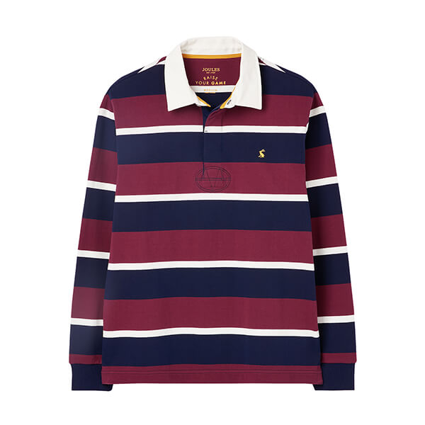 Joules Purple Navy Stripe Onside Rugby Shirt Size XXXL