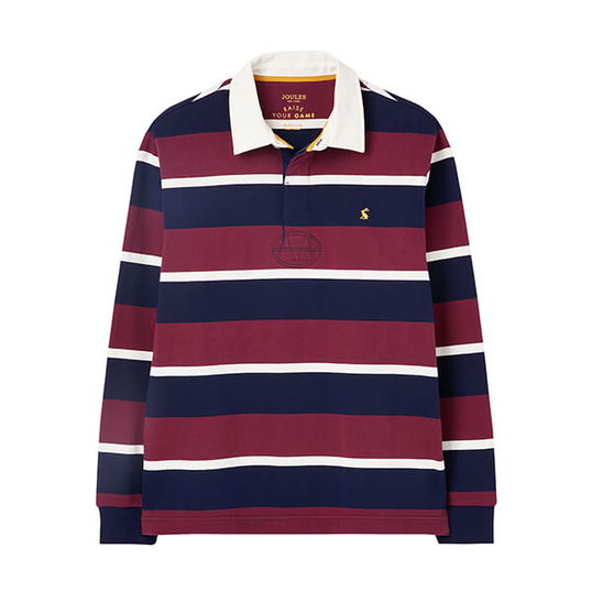 Joules Purple Navy Stripe Onside Rugby Shirt Size XXXL