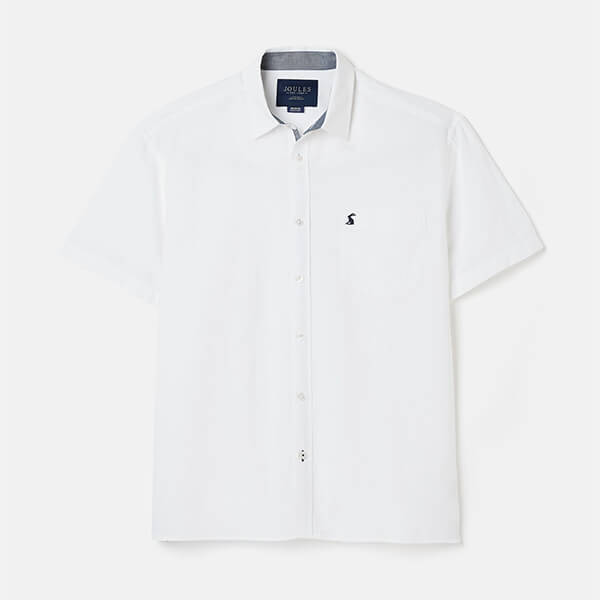 Joules Mens White Breaker Short Sleeve Linen Shirt Size XXL