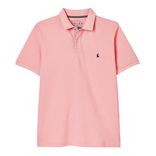 Joules Mens Light Pink Woody Polo Shirt Size L