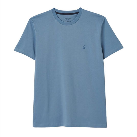 Joules Mens Blue Denton Jersey T-Shirt Size S