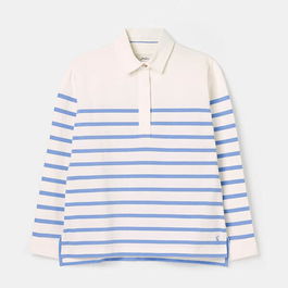 Joules Blue Stripe Ottilie Deck Shirt Size 16