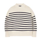 Joules Cream Navy Stripe Bay Chunky Cotton Breton Jumper Size 8