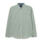 Joules Men Green Gingham Goodridge Long Sleeve Poplin Shirt Size L