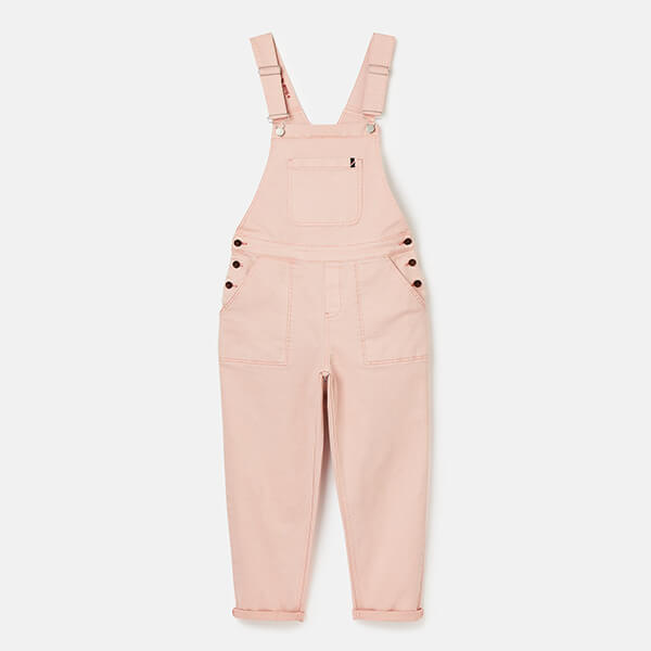Joules Pink Rampling Straight Leg Dungaree Size 12