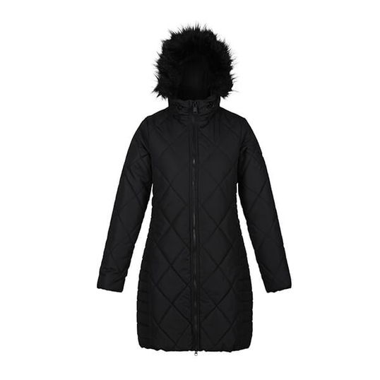 Regatta Womens Fritha II Insulated Parka Jacket Black Size 18
