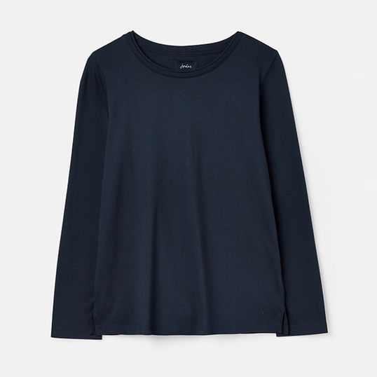Joules French Navy Holly Crew Long Sleeve Top Size 10