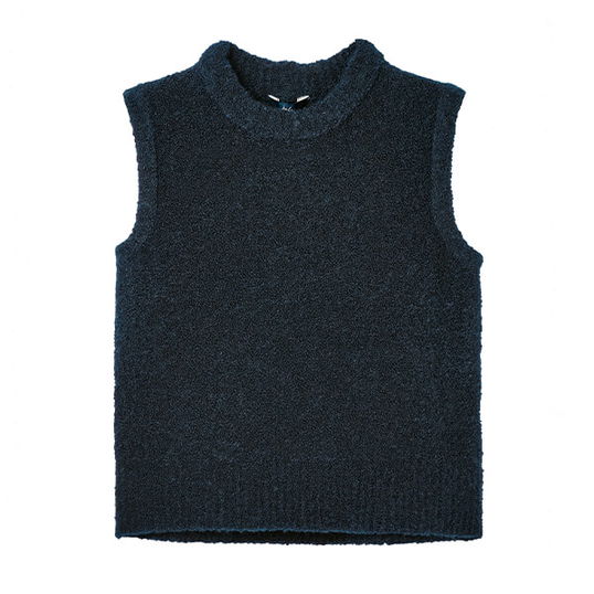 Joules Navy Marl Lily Boucle Tank Top Size 10