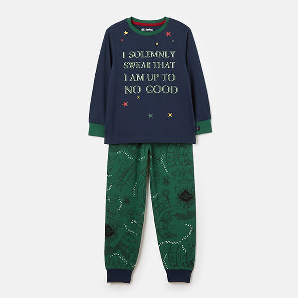 Joules Kids Harry Potter Marauders Map Pyjama Set