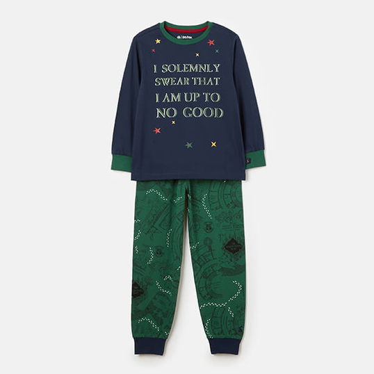 Joules Kids Harry Potter Marauders Map Pyjama Set