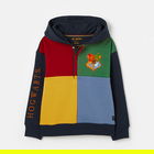 Joules Kids Harry Potter Multi Colour Hogwarts School Crest Hoodie