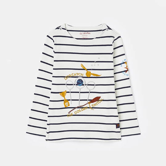 Joules Kids Harry Potter Luna Stripe Quidditch Chaser Jersey Top