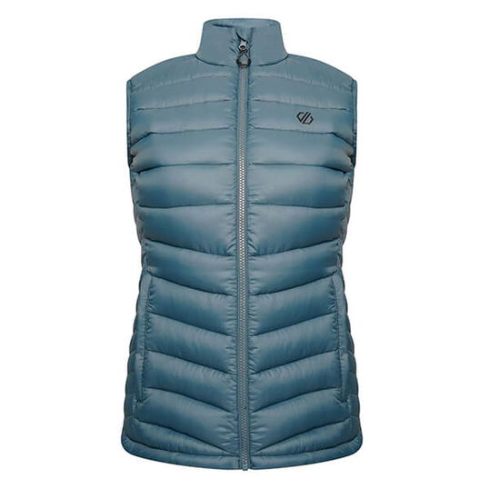 Dare 2b Womens Deter Waterproof Padded Gilet Orion Grey Size 8